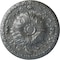 Ekena Millwork Amelia Ceiling Medallion (Fits Canopies up to 2 3/8"), Hand-Painted Platinum, 19 5/8"OD x 3/4"P CM20AMPLS - alternate 1